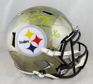 Jerome Bettis Autographed Steelers F/S Flat White Speed Helmet