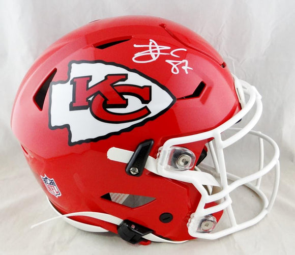 Travis Kelce Autographed F/S Kansas City Chiefs SpeedFlex Helmet Bec