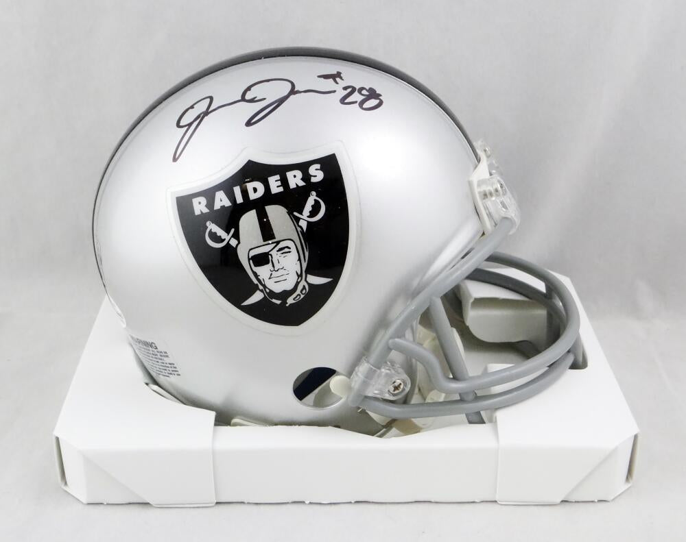 josh jacobs signed mini helmet