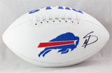 Stefon Diggs Autographed Buffalo Bills Logo Football- Beckett W Auth *Right