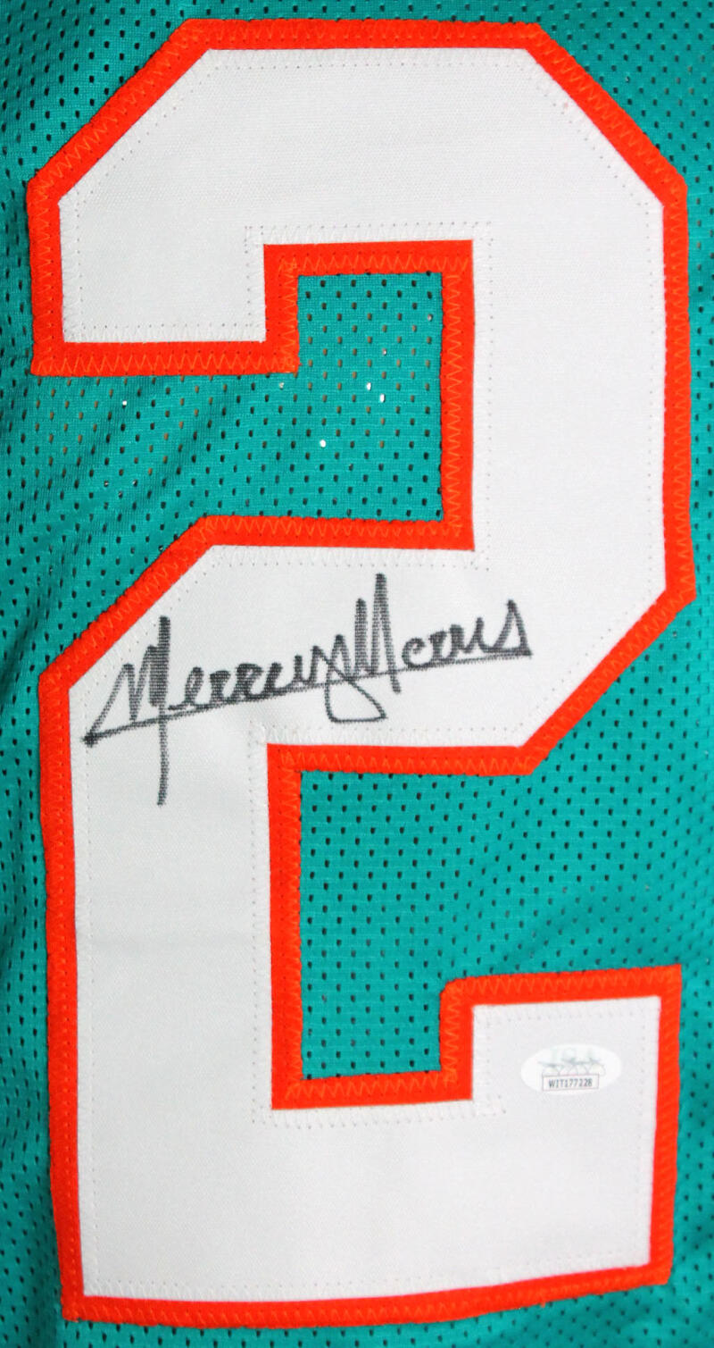 Mercury Morris Autographed Teal Pro Style Jersey w/ 3 Insc - JSA W Aut –  The Jersey Source