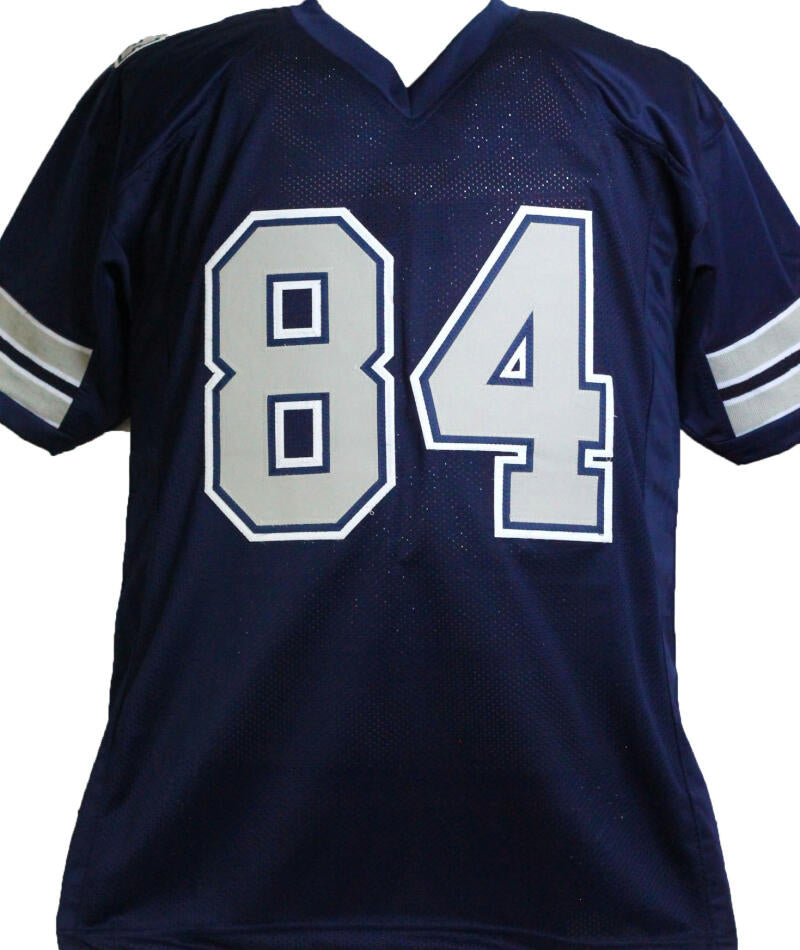 The Jersey Source Jay Novacek Autographed Blue/Grey Num Pro Style Jersey w/3xSBC- Beckett W *Black