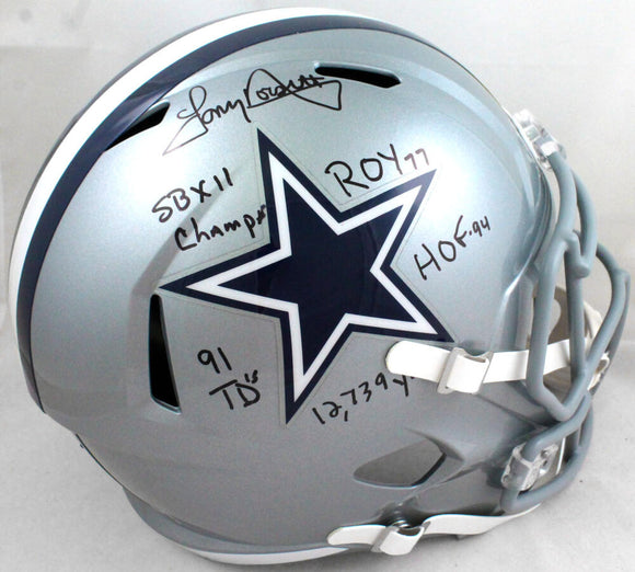 dallas cowboys team signed helmet