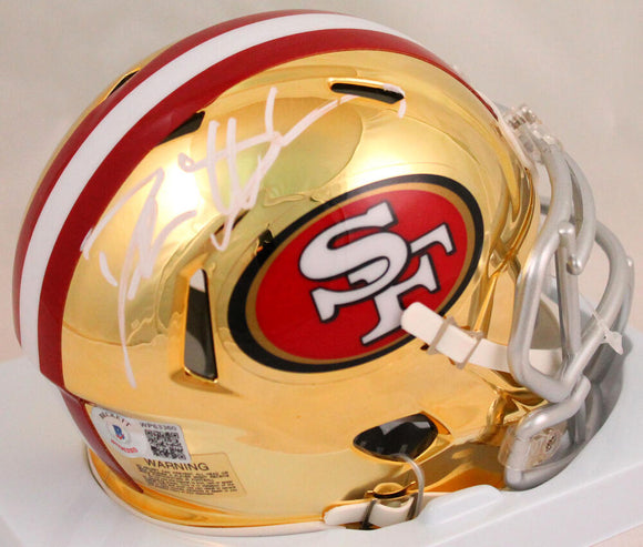 Deion Sanders Autographed 49ers Chrome Mini Helmet-Beckett W Hologram – The  Jersey Source