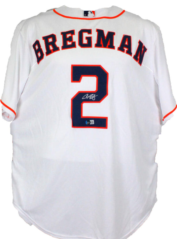 Alex Bregman Autographed Houston Astros Nike White Jersey-Beckett