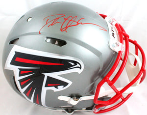 Michael Vick Autographed Falcons Lunar Speed Mini Helmet- JSA W Auth * –  The Jersey Source