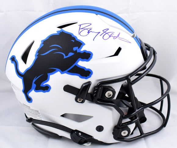 Barry Sanders Autographed Detroit Lions F/S Lunar Speed Flex