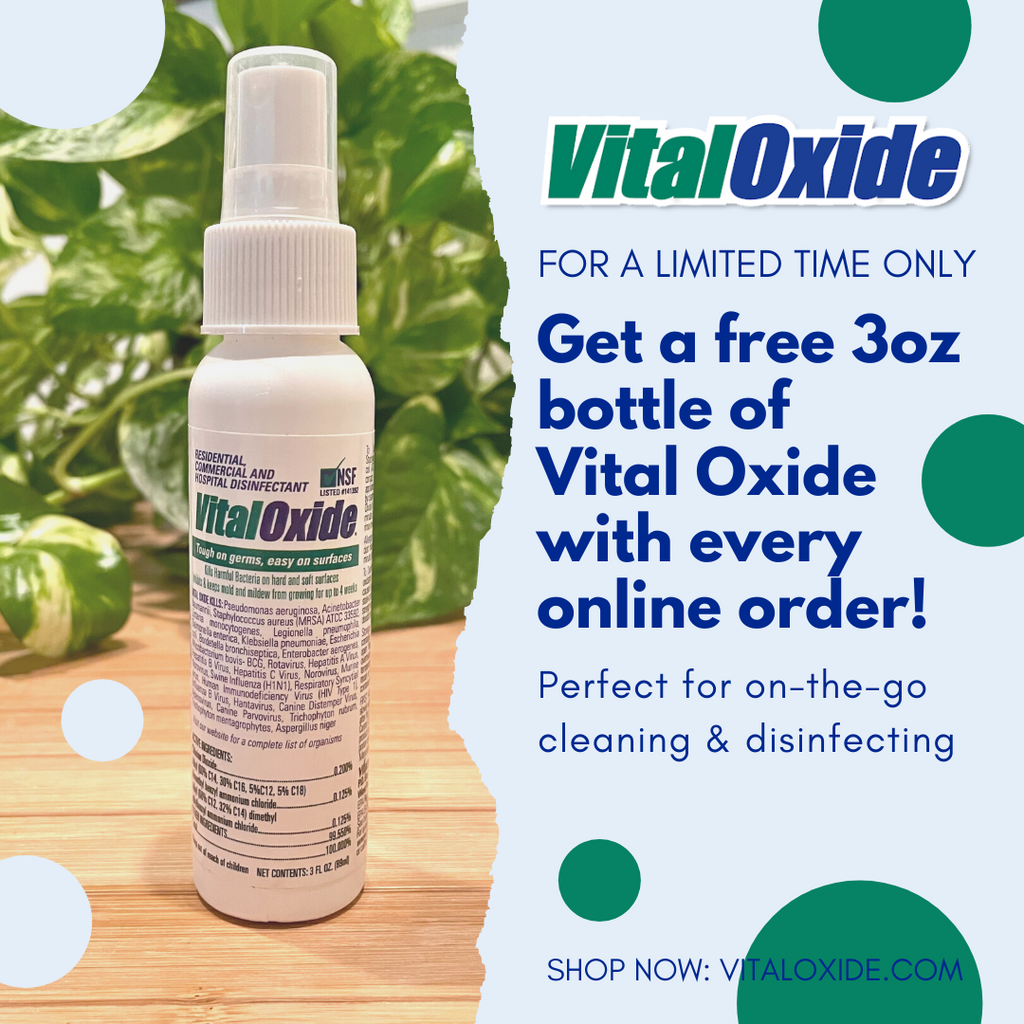 Vital Oxide Disinfectant Spray - Hepatitis B Virus Cleaning and