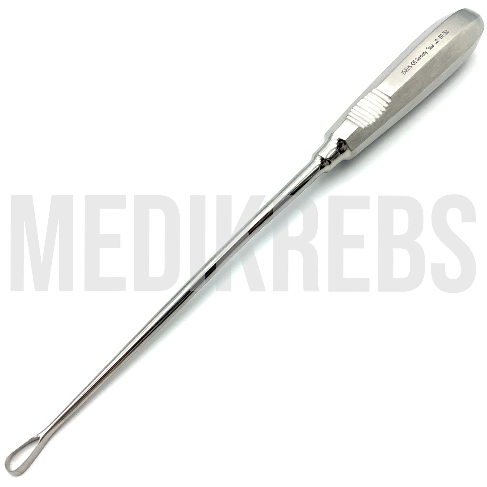 Recamier Uterine Curette Sharp - Rigid 8.5 mm Jaw - 30 cm Fig. 1