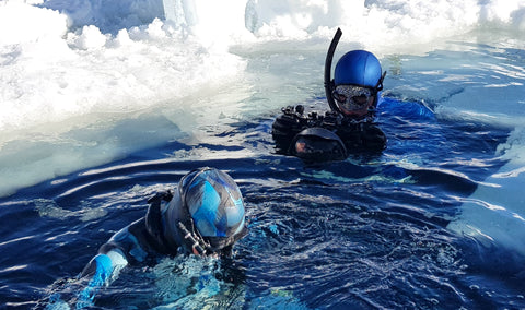 Kaluna Freediving Eistauchen zum Freitauchen in der Schweiz