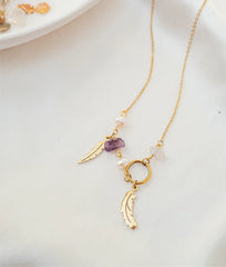 Feather Charm Necklace - Your everyday go to jewellery choice