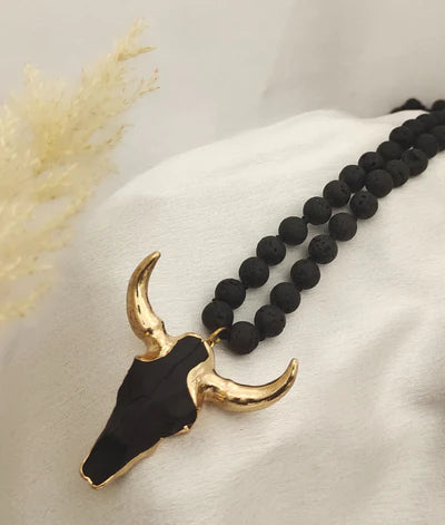 Iconic Bull Black Necklace - Men's Jewelry Trend 2022