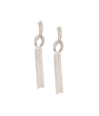 Silver Ray Party Wear Earrings