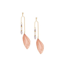 Feather Drop Earrings