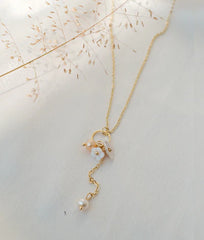 White Secret Pendant Necklace