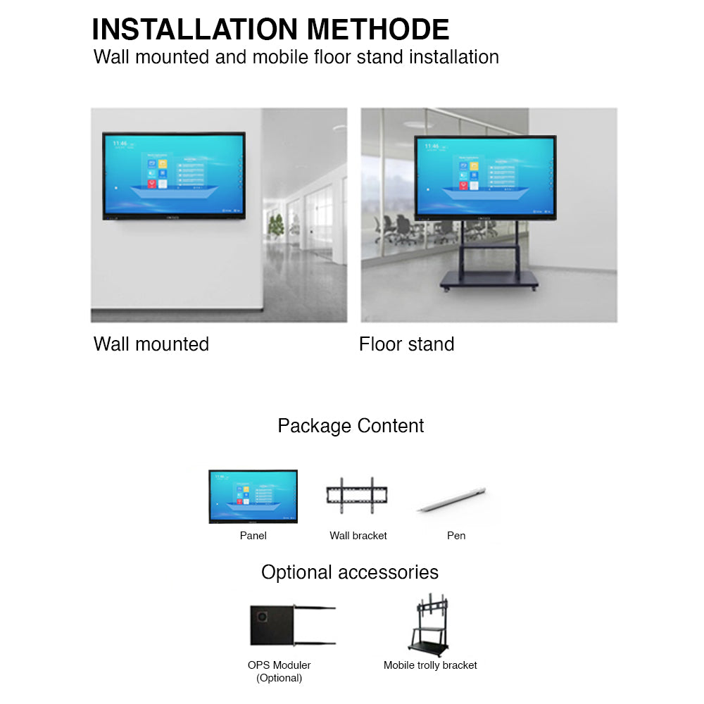 cornea 65 inch interactive flat panel 