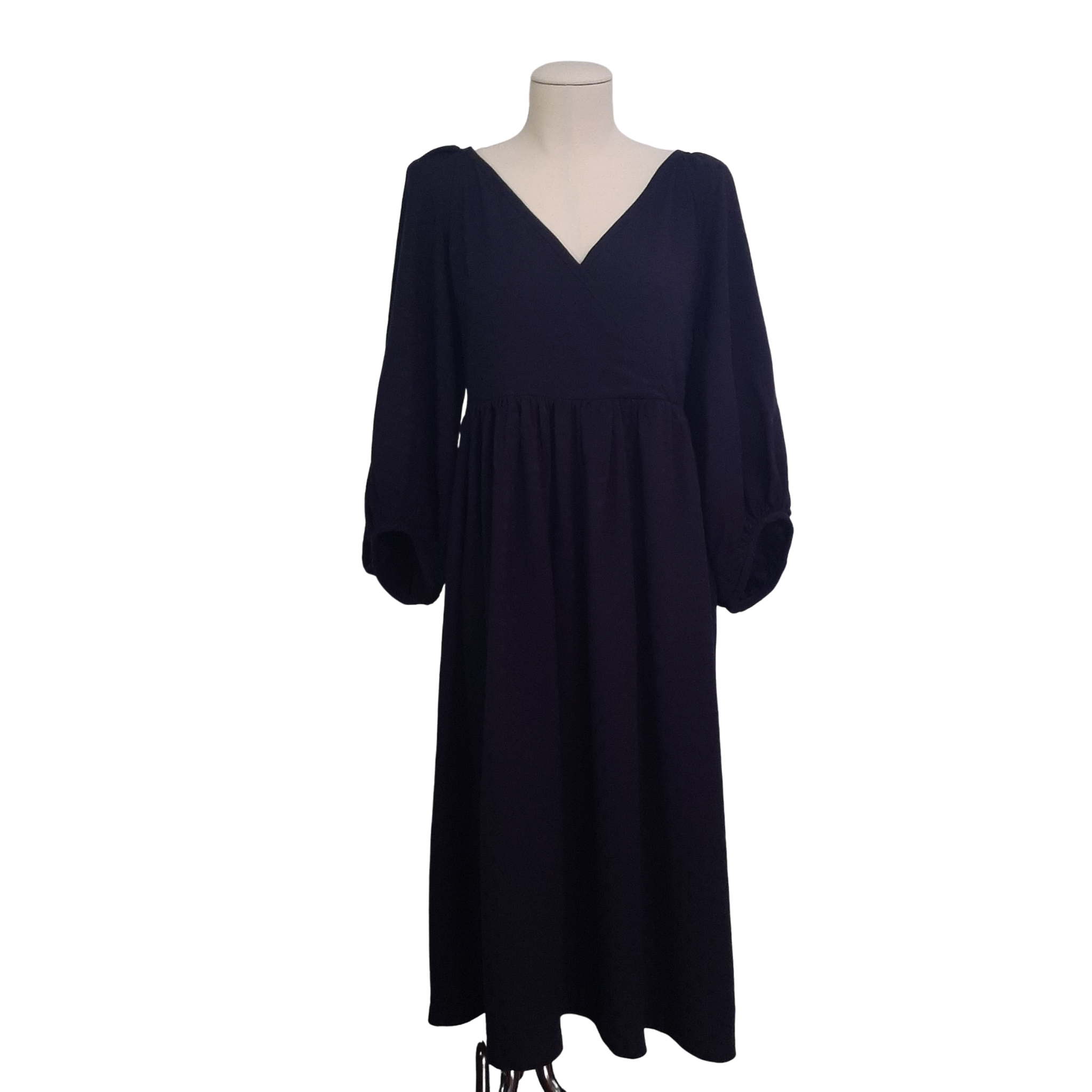 FrocKit 72A - McCalls 7969 Dress View A - Black Linen/Cotton Blend, So ...