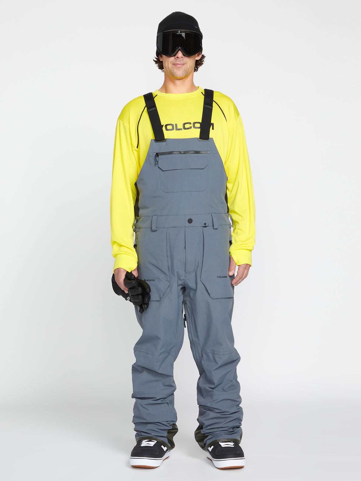 Mens Rain Gore-Tex Bib Overall - Dark Grey – Volcom Canada