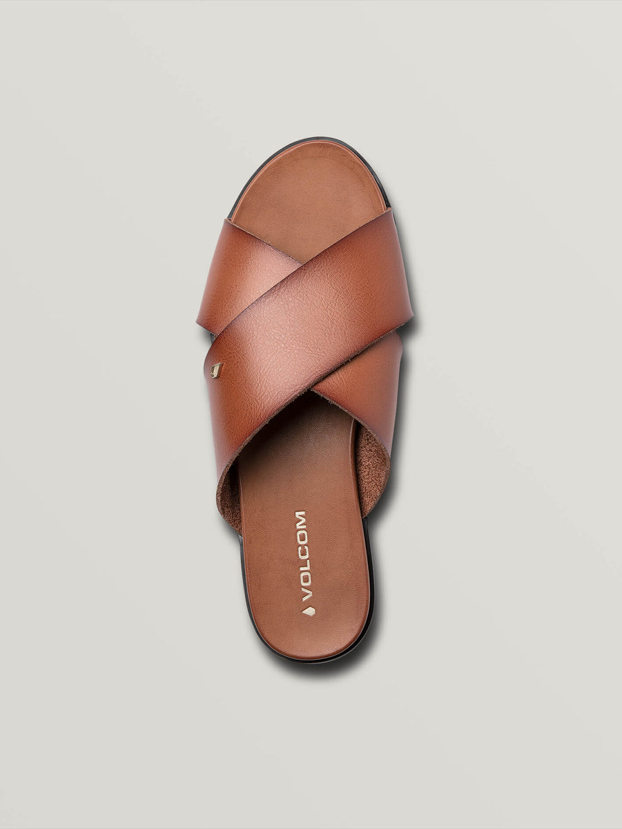 Double Cross Sandals - Cognac – Volcom Canada