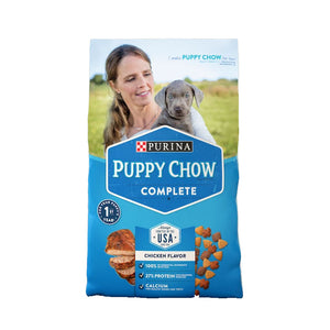whats in purina puppy chow