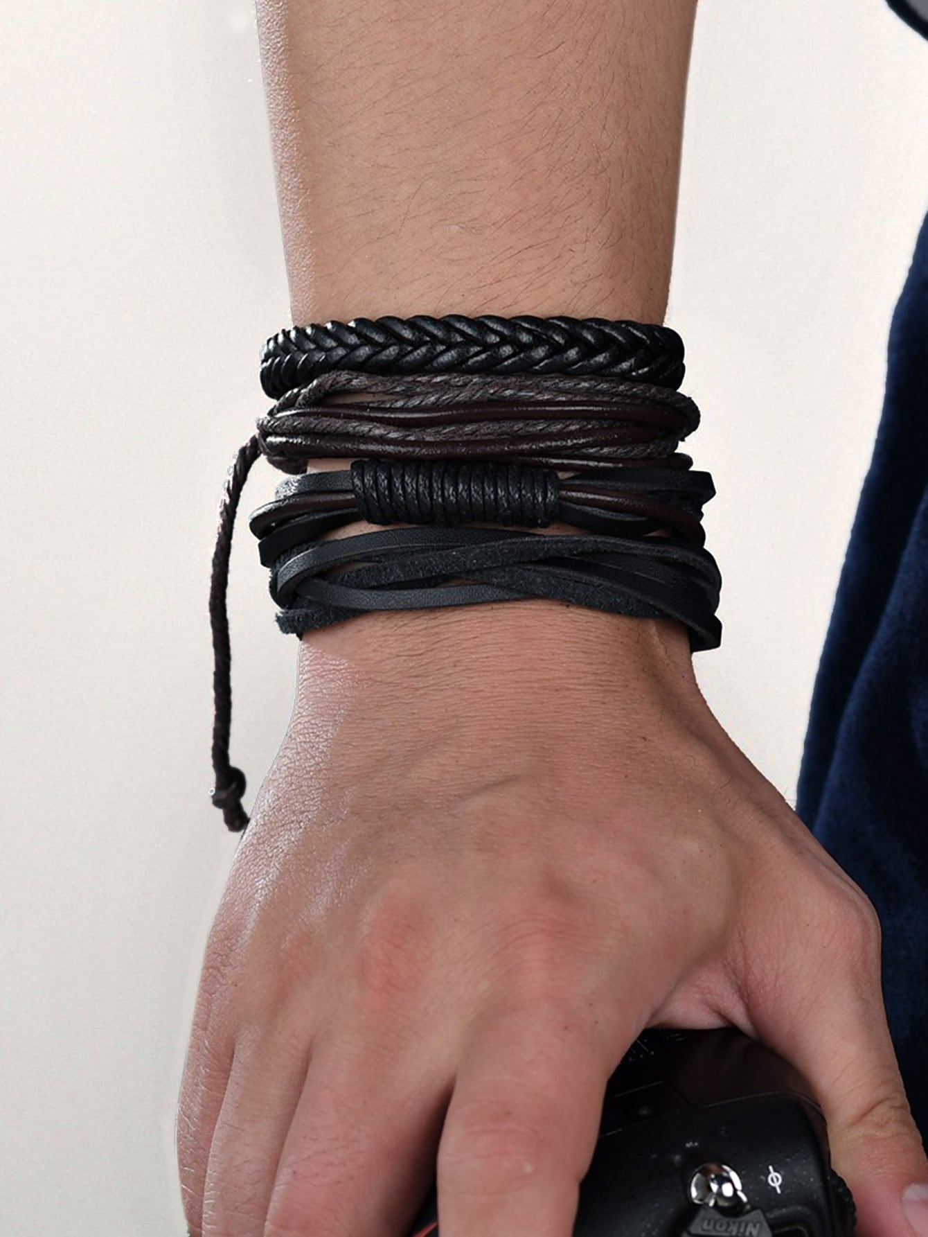 4pcs Men Braided String Bracelet