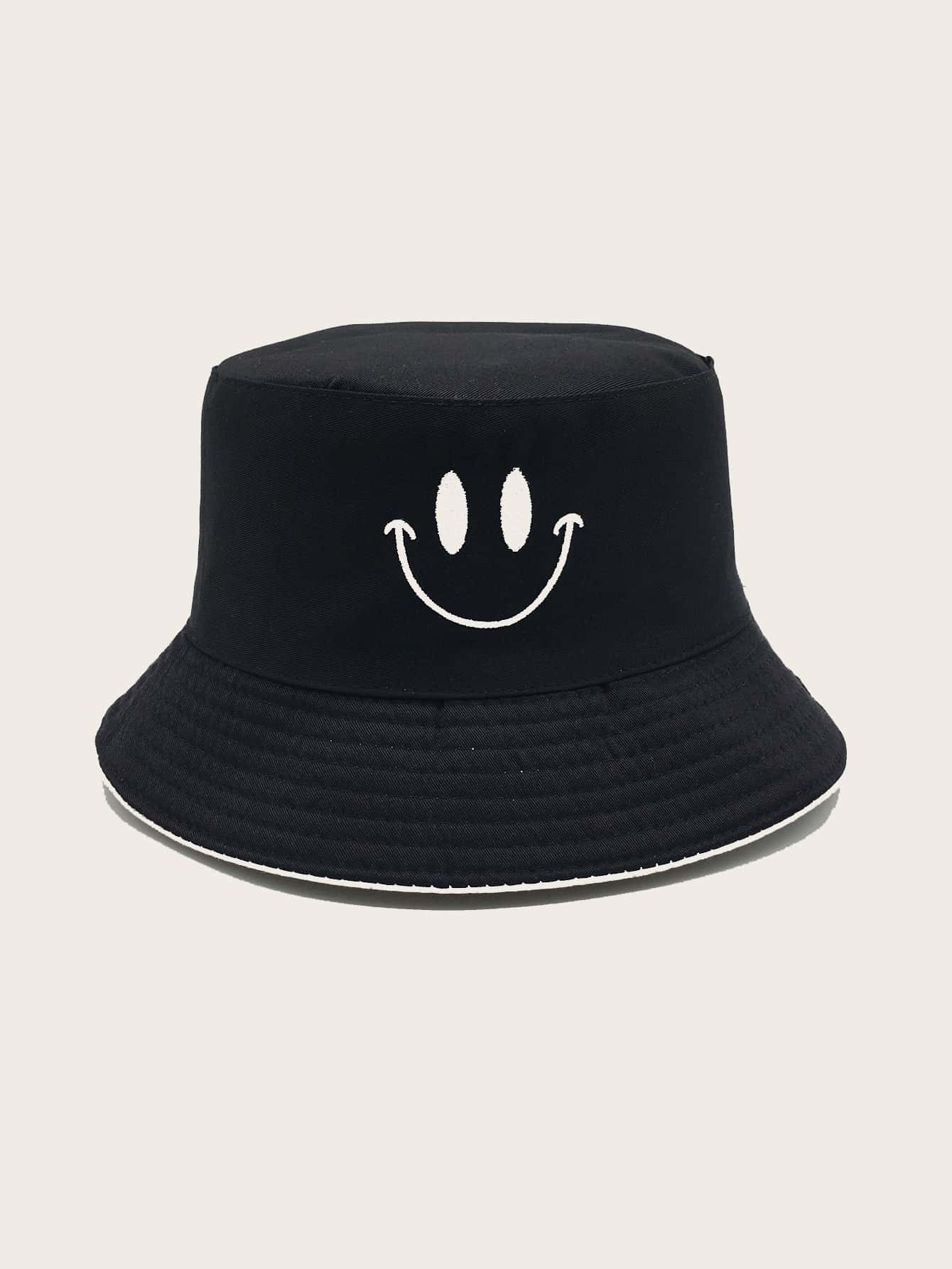 Men Embroidery Reversible Bucket Hat