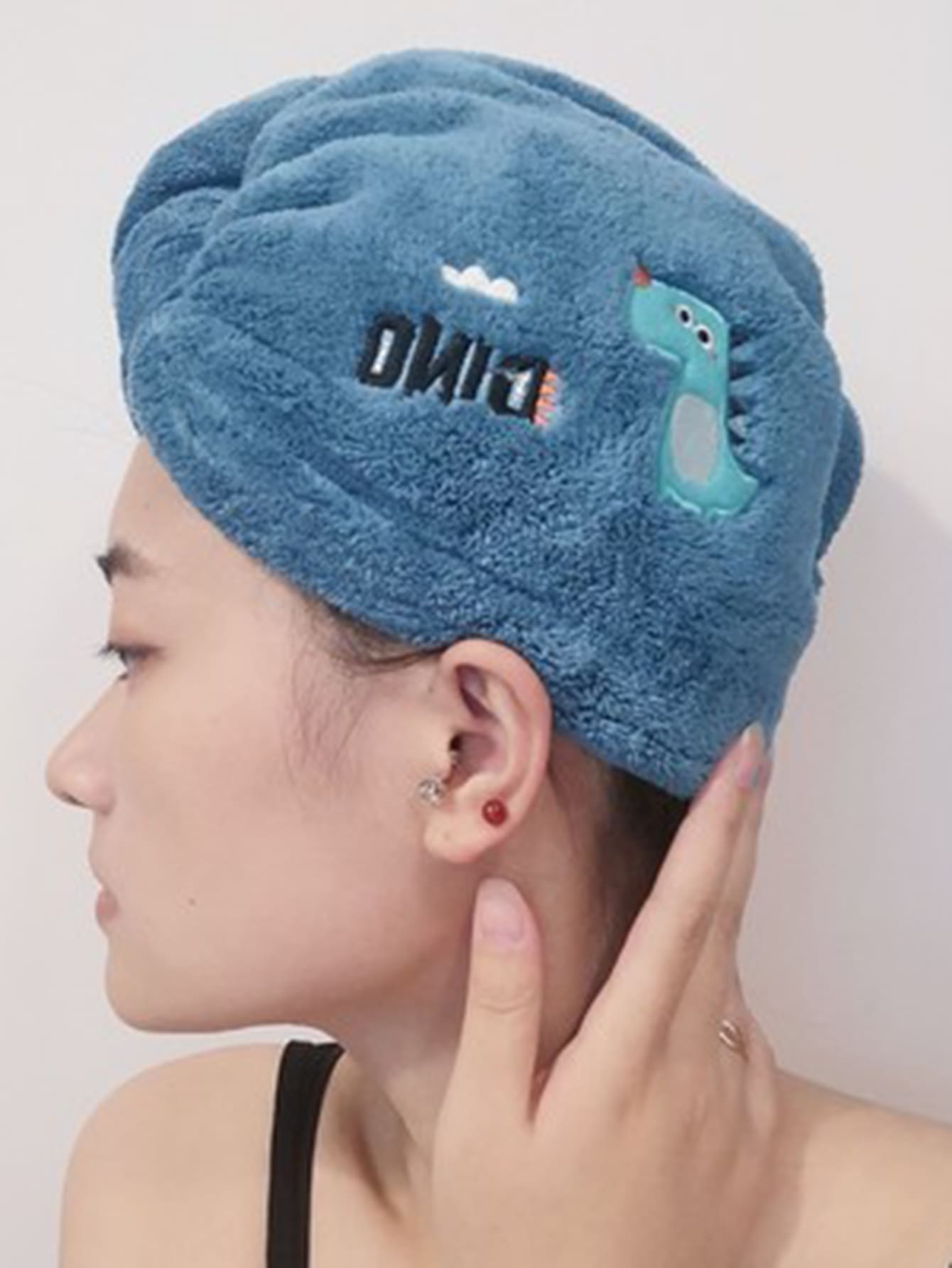 Moon & Star Pattern Hair Drying Cap