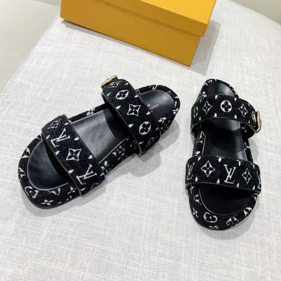 LV Louis Vuitton Fashion leisure Flats Shoes Sandals Shoes