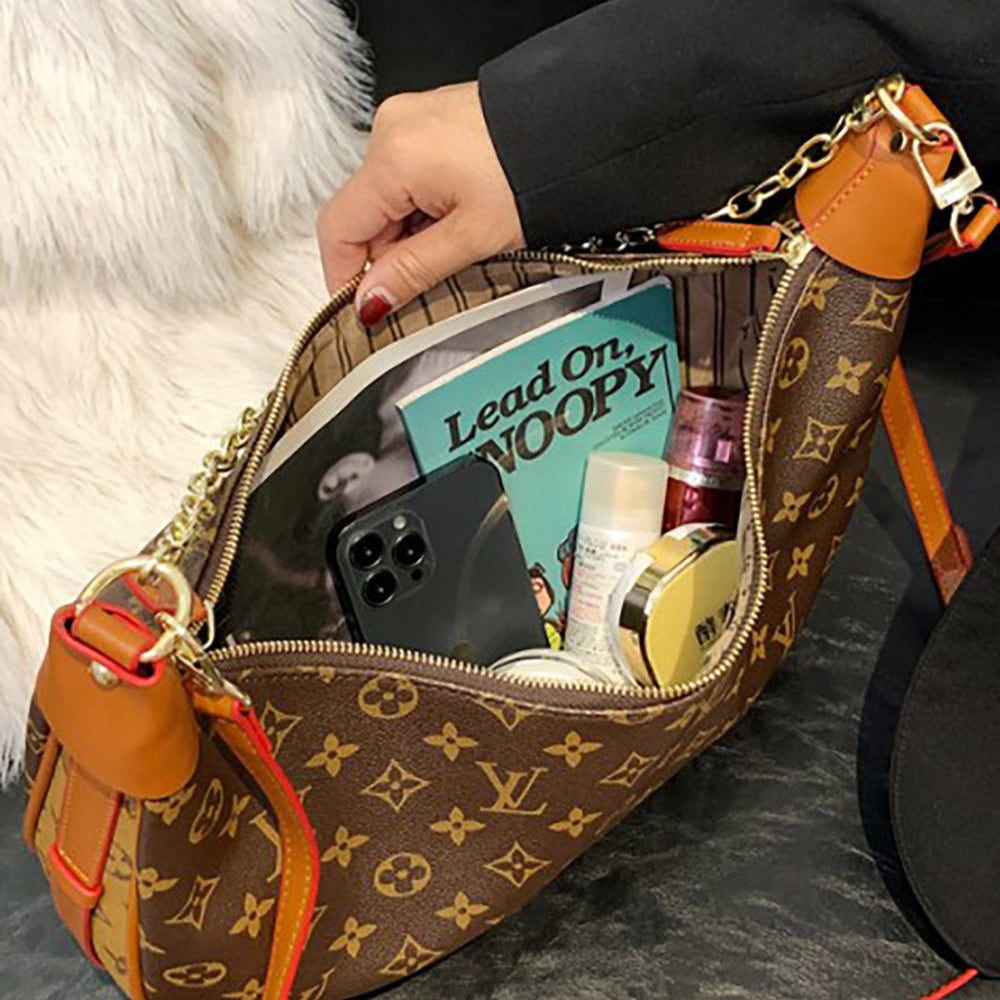 LV Louis Vuitton Classic Alphabet Print Women Shopping Single Shoulder Bag Crossbody Bag Handbag