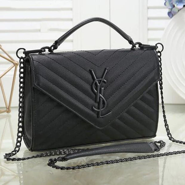 YSL Yves Saint Laurent Classic Popular Women Leather Handbag Sho
