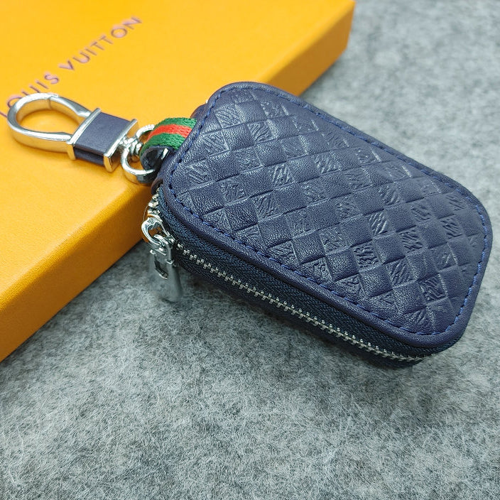 LV Louis Vuitton Fashion Classic Embossed Zip Buckle Key Bag