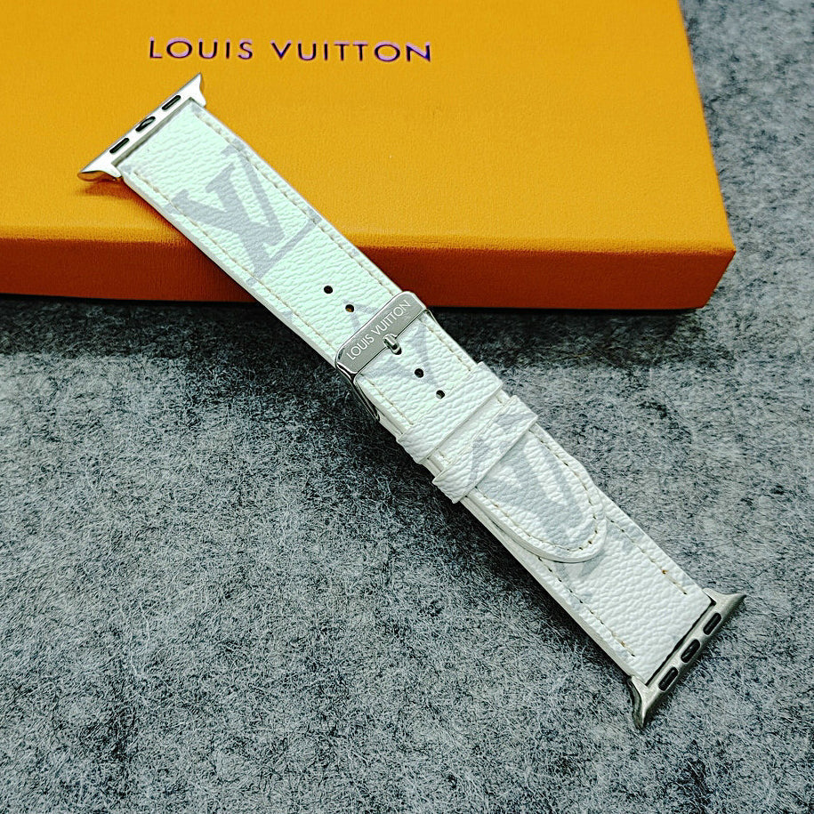LV Louis Vuitton Applewatch Strap Print Leather Applewatch Strap