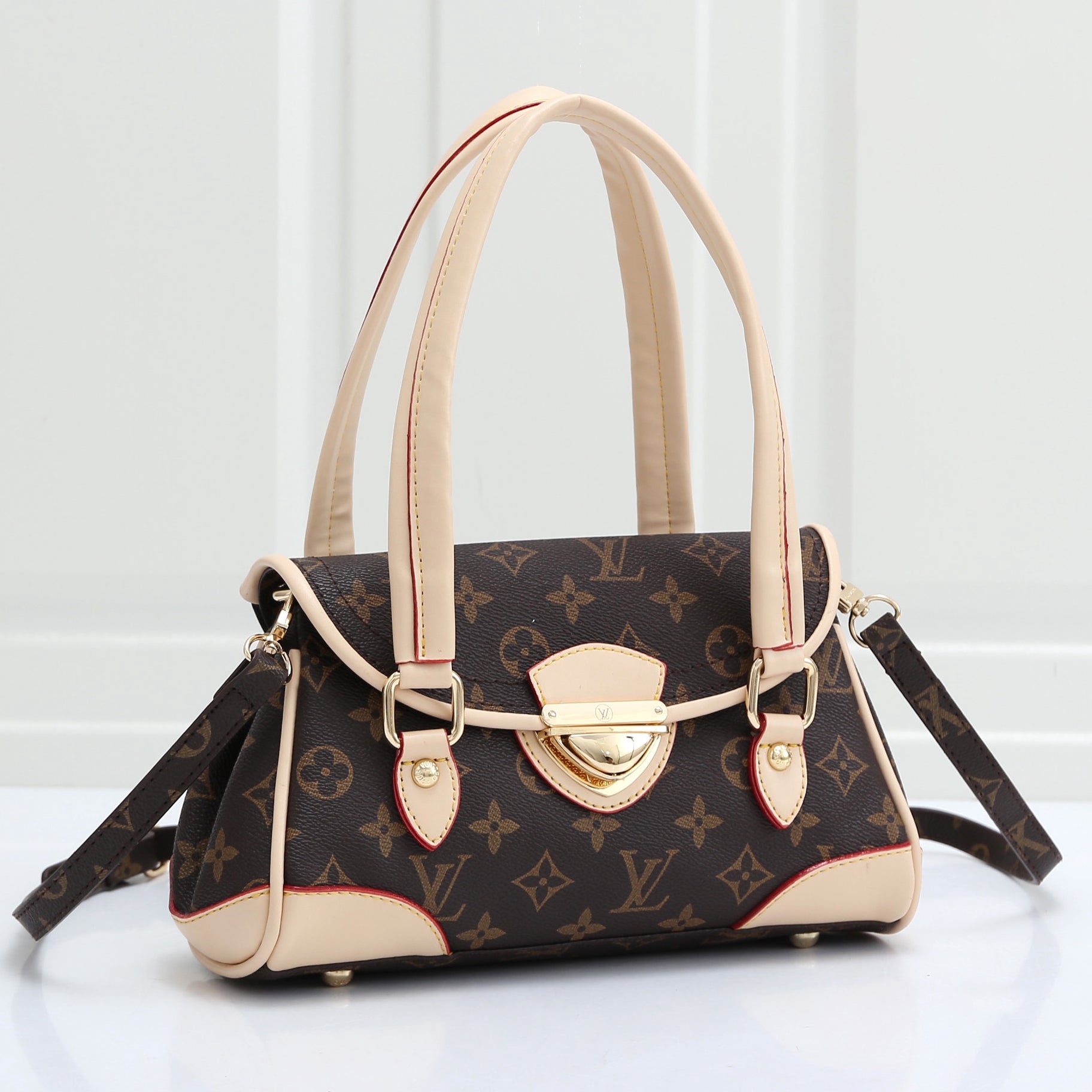 Louis Vuitton LV Fashion Leather Handbag Tote Crossbody