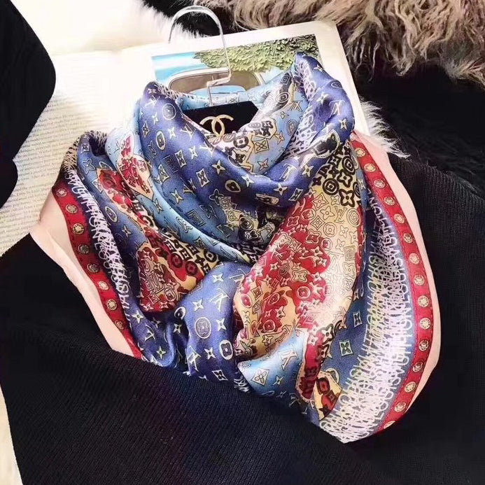 Louis Vuitton LV Fashion Popular Silk Scarf Scarves Shawl