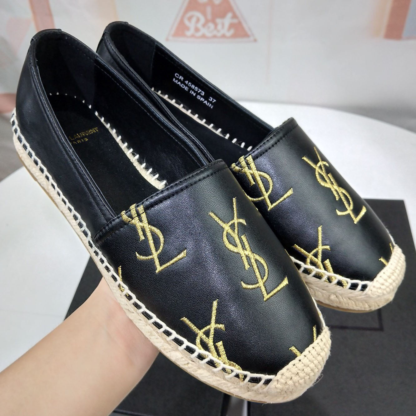 YSL Yves Saint laurent Women Fashion Casual Espadrilles Flats Shoes