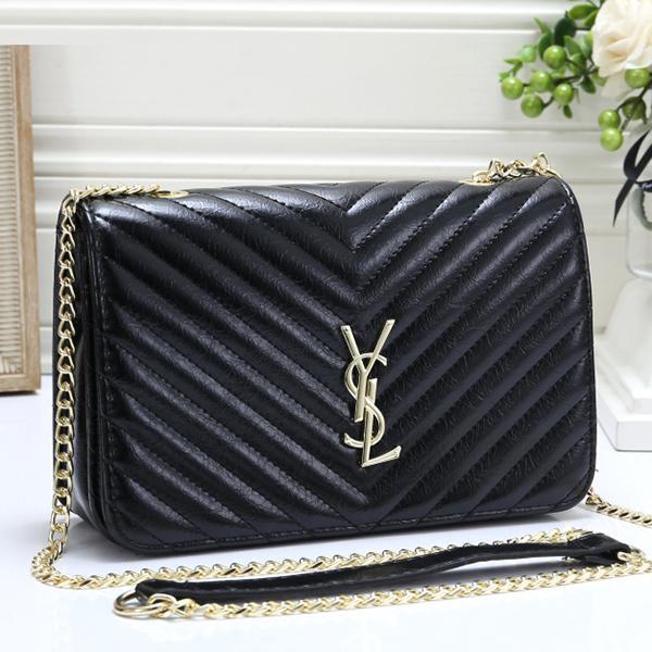 YSL Yves Saint laurent Women Fashion Leather Crossbody Shoulder 