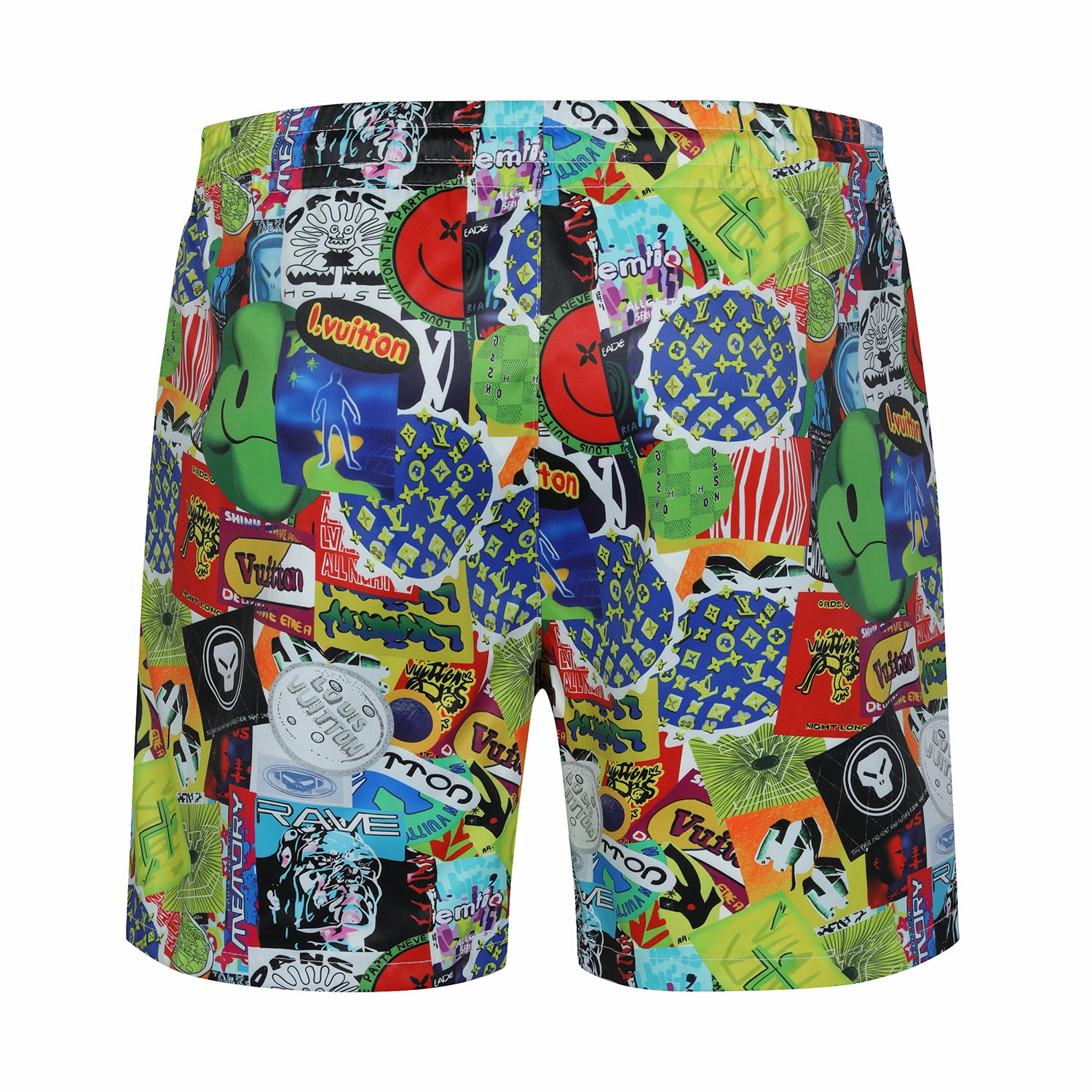 LV Louis Vuitton Casual Fashion Printing Cropped Beach Pants Shorts