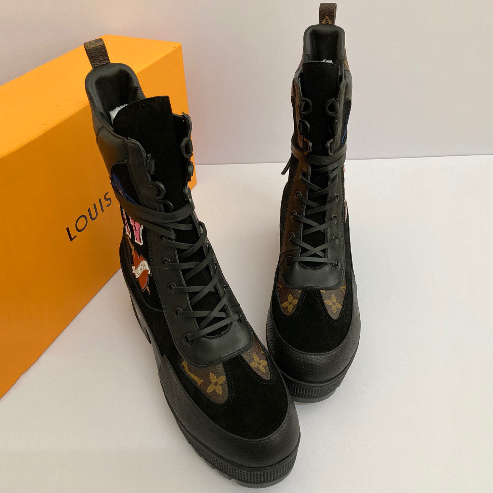 LV Louis Vuitton Fashion Classics Leather Long Style Boots Shoes