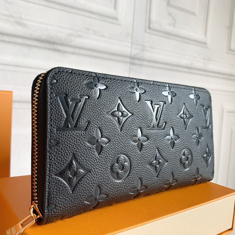 Louis Vuitton LV Classic Leather Print Wallet Purse