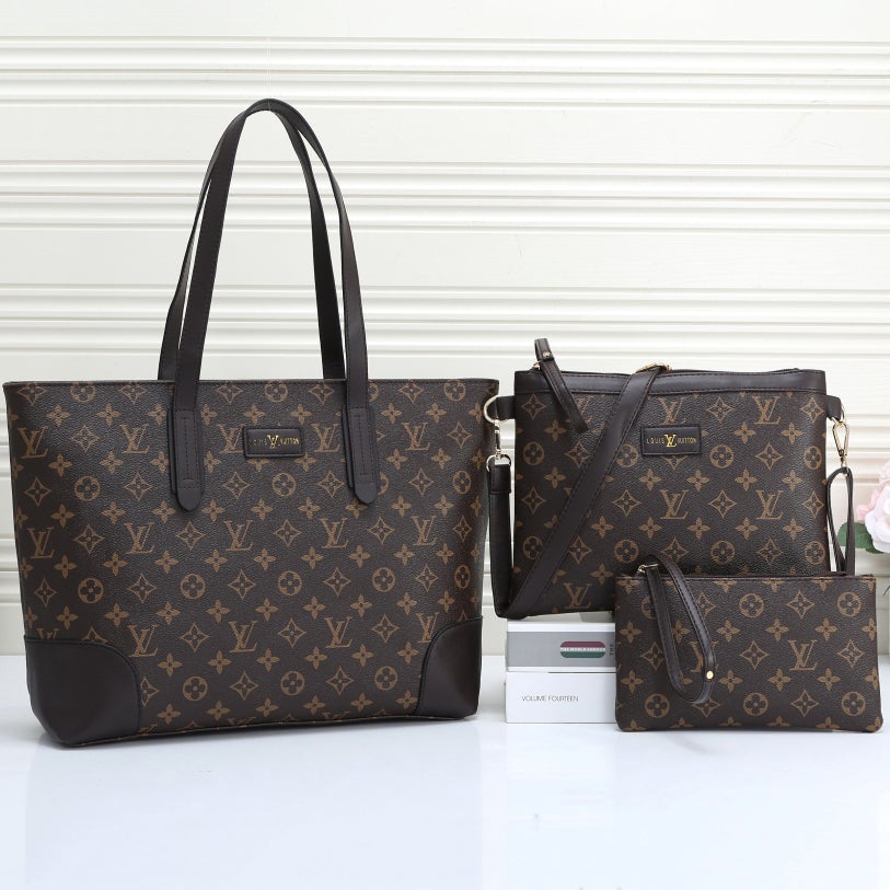 Louis Vuitton LV Fashion Classics Leather Shoulder Bag Three Pie