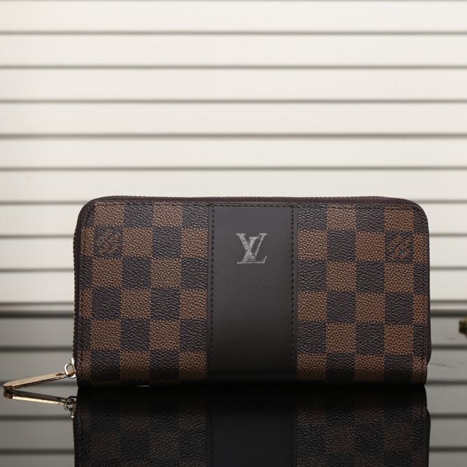 Louis Vuitton LV Classic Leather Print Wallet Purse