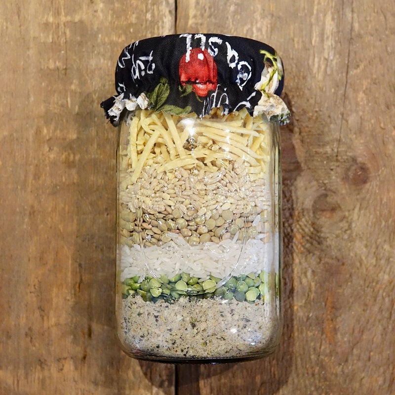 How to Make Chicken Noodle Soup Mix in a Jar