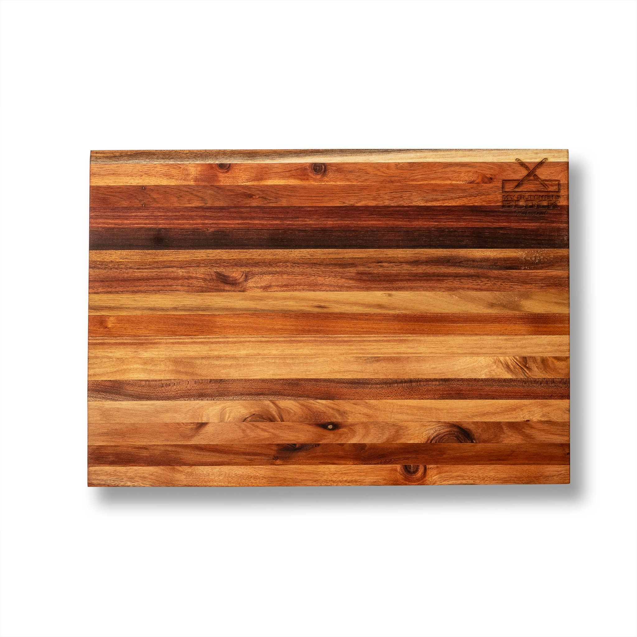 large wooden chopping block