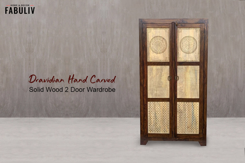 handcrafted wooden wardrobe