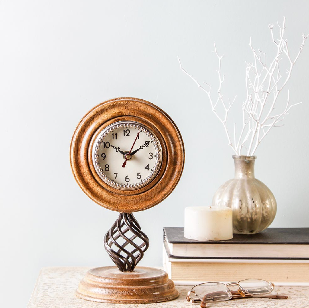 vintage table clock