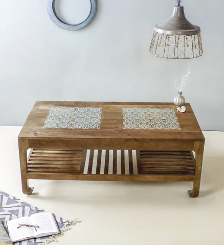 wooden coffee table for cozy corner home decor furniture