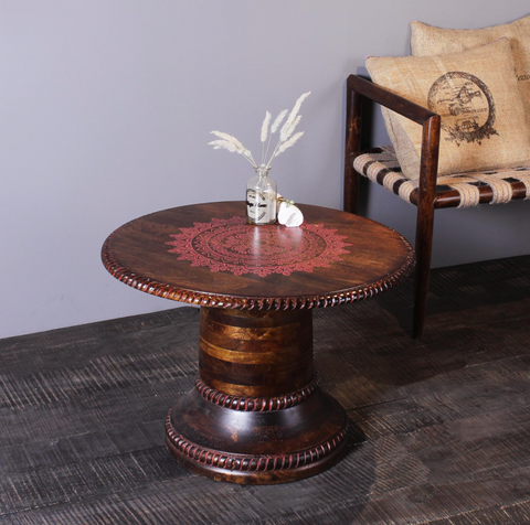 kolam walnut wood coffee table