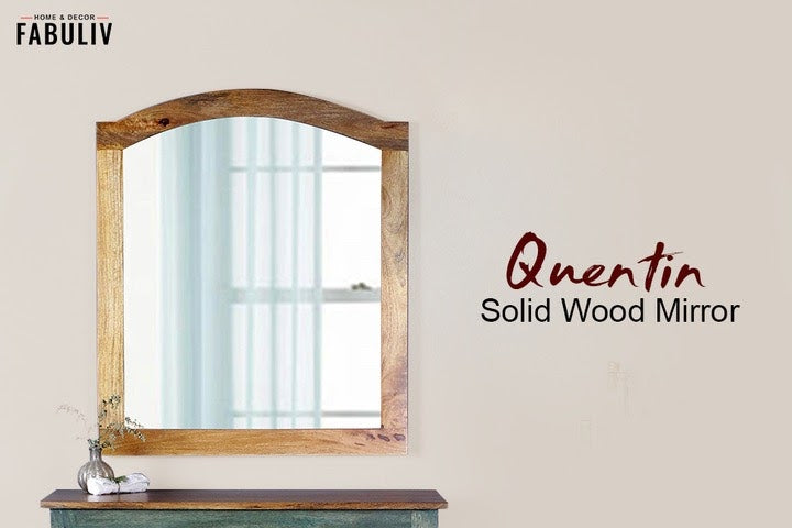 wooden frame mirror 