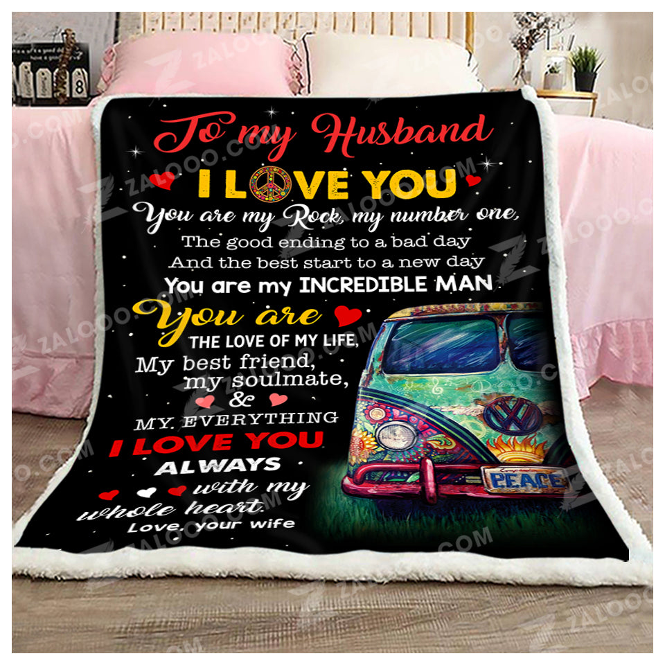 Blanket To My Husband You Are My Rock