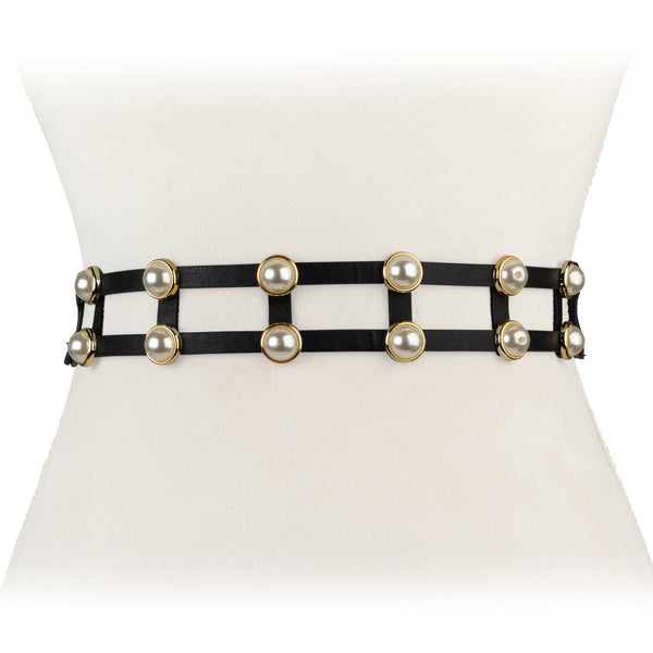 Two 12 Fashion Double Pearl Belt – From Head To Hose